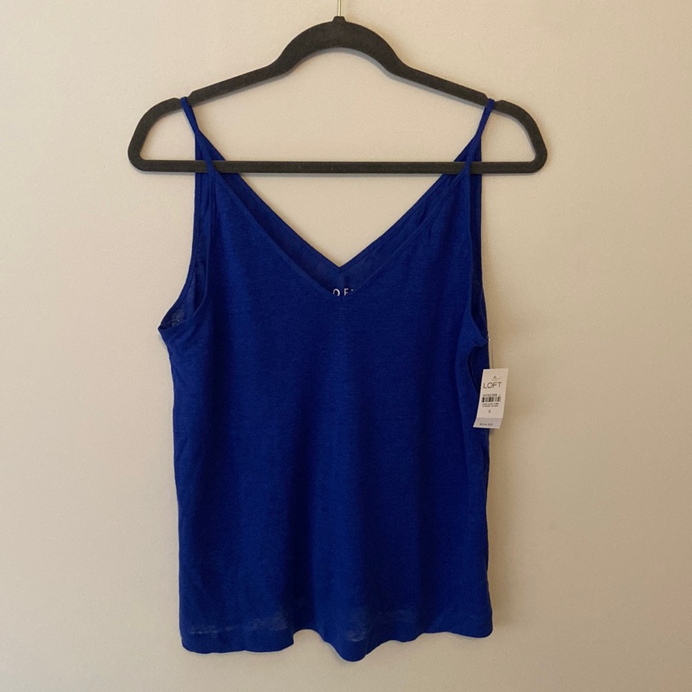 LOFT linen tank.